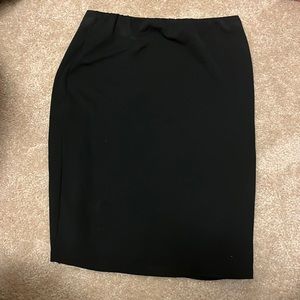 Black mini pencil skirt